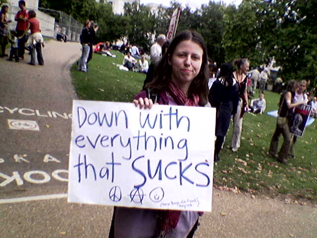 Down with everything that sucks